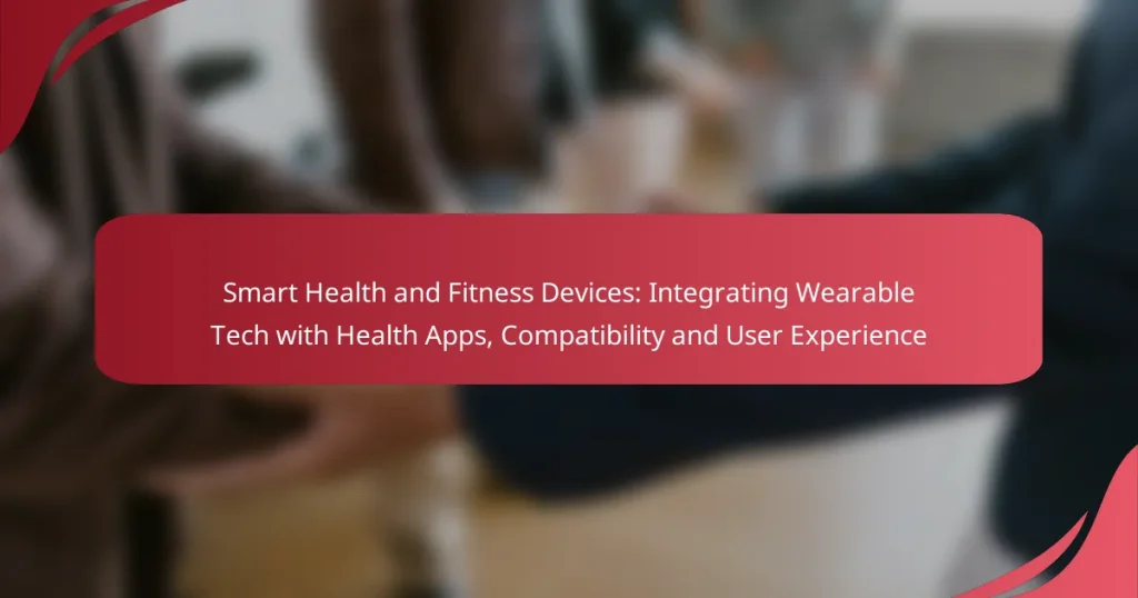 Smart Health and Fitness Devices: Integrating Wearable Tech with Health Apps, Compatibility and User Experience
